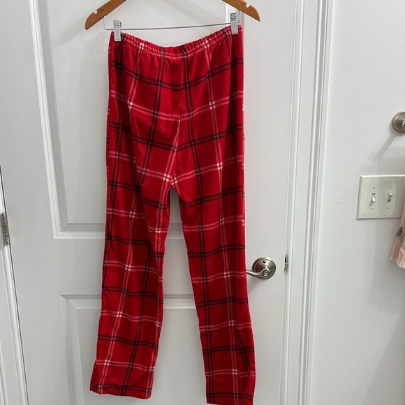Women's Red Plaid Lounge Pants - Picture 2 of 3
